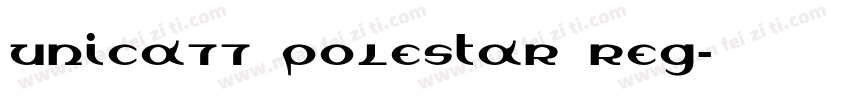 Unica77 Polestar Reg字体转换